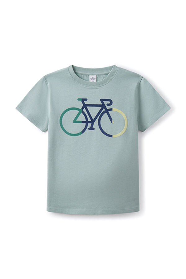 Springfield Biciklimintás póló fiúknak zöld
