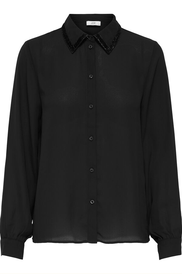JDY Camisa de manga comprida preto