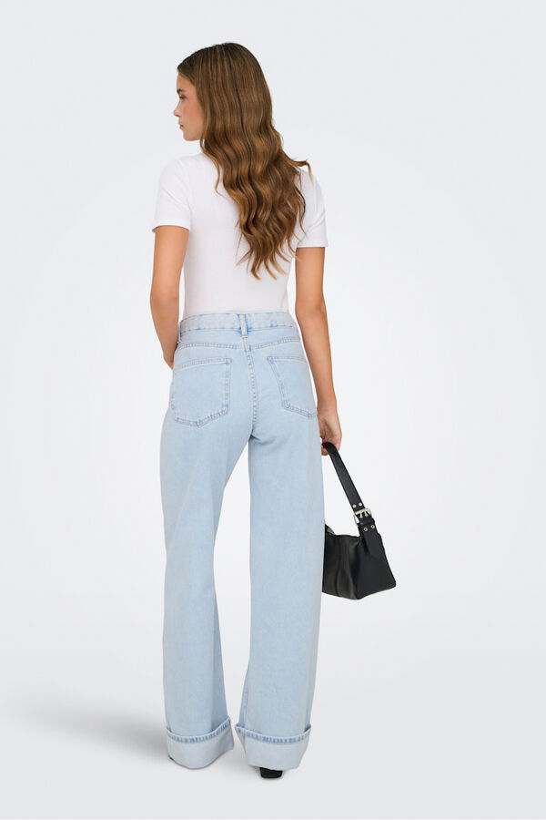 Only Jeans wide azul