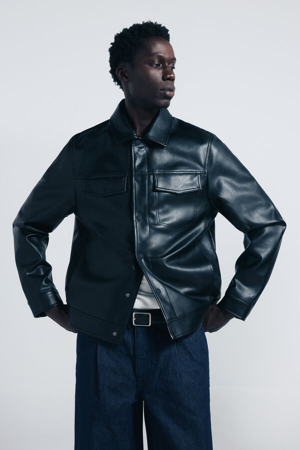 Springfield Blouson effet cuir noir