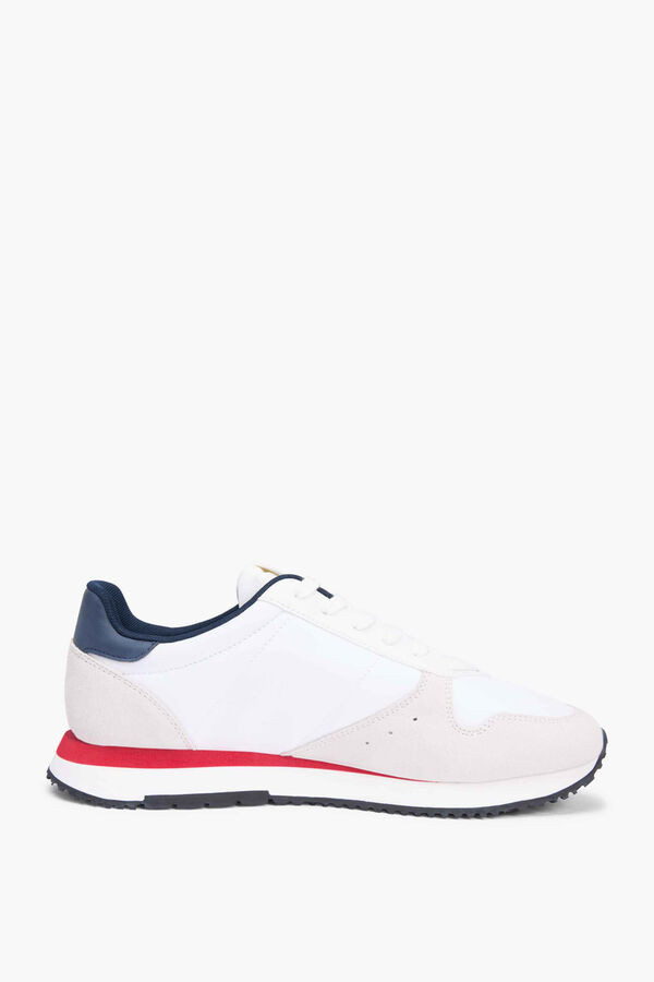 Tommy Jeans Zapatillas runner Tommy Jeans blancas con detalles a contraste blanco
