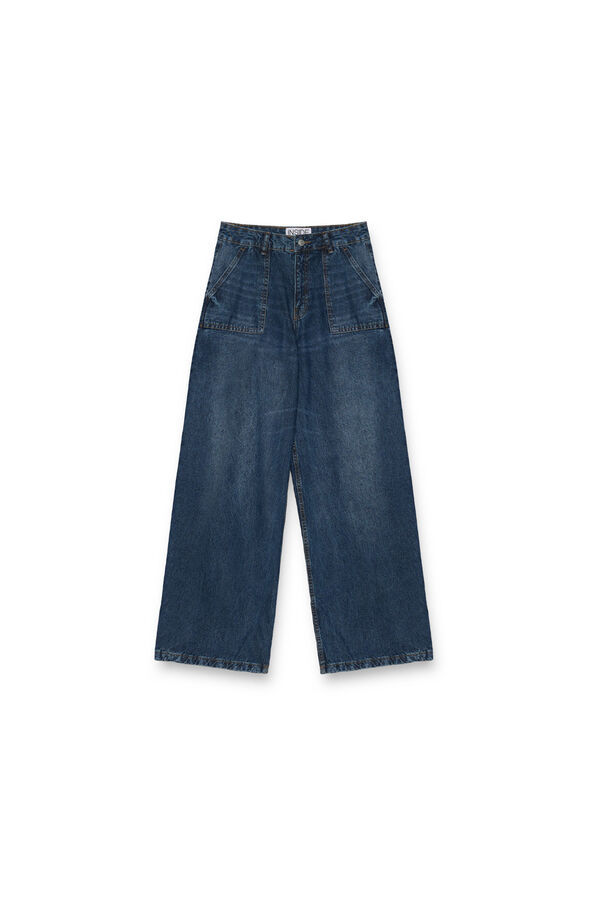 Inside Jeans wide leg azul