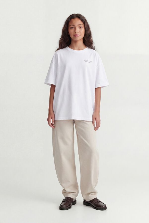 Jack & Jones Girl Cotton short sleeve T-shirt white