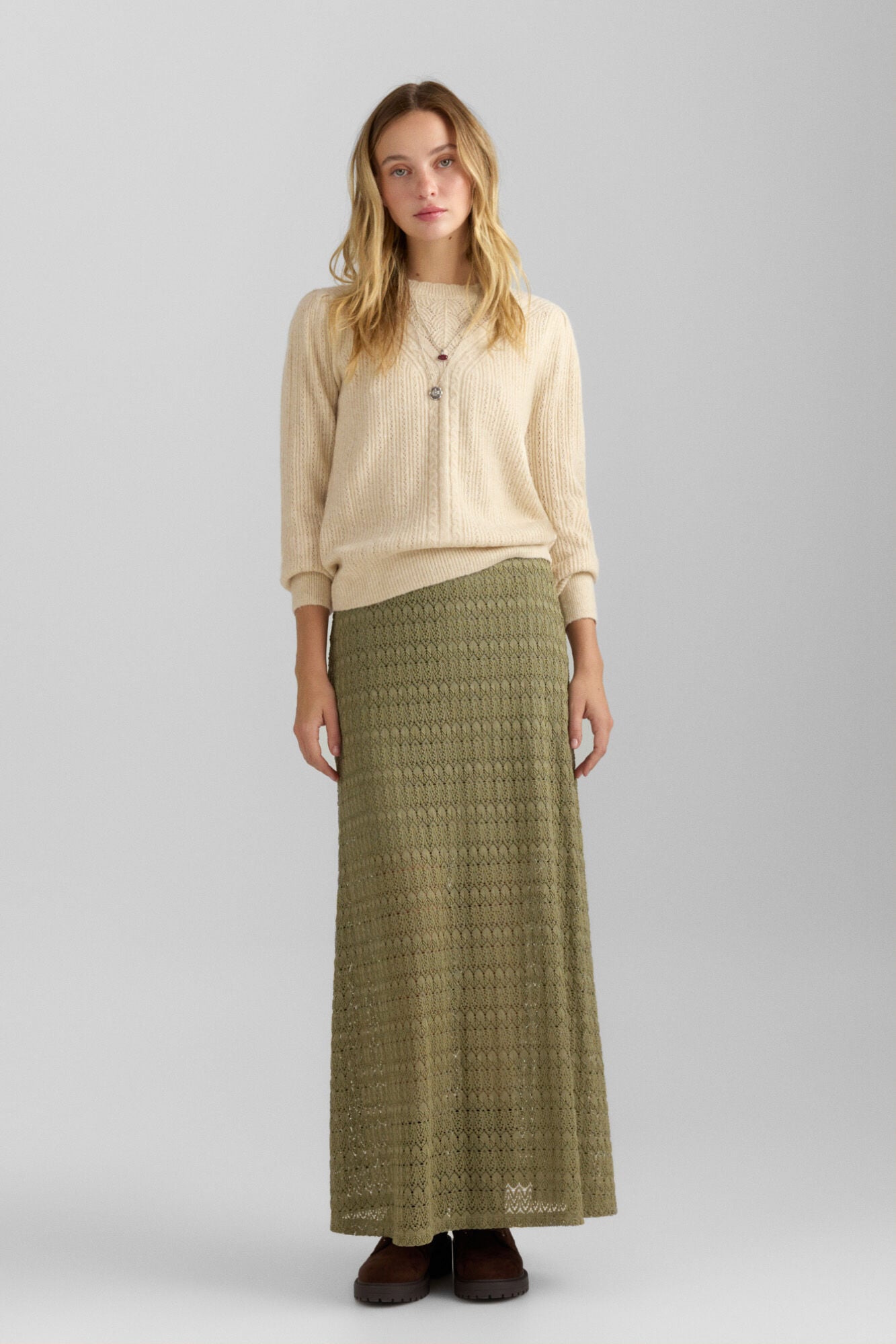 Springfield Crochet midi skirt
