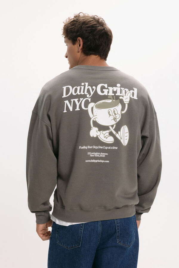 Only & Sons Sweatshirt mit Rundhalsausschnitt Grau