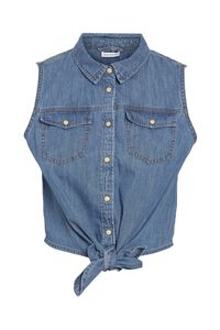 Noisy May &Auml;rmelloses Jeanshemd zum Binden