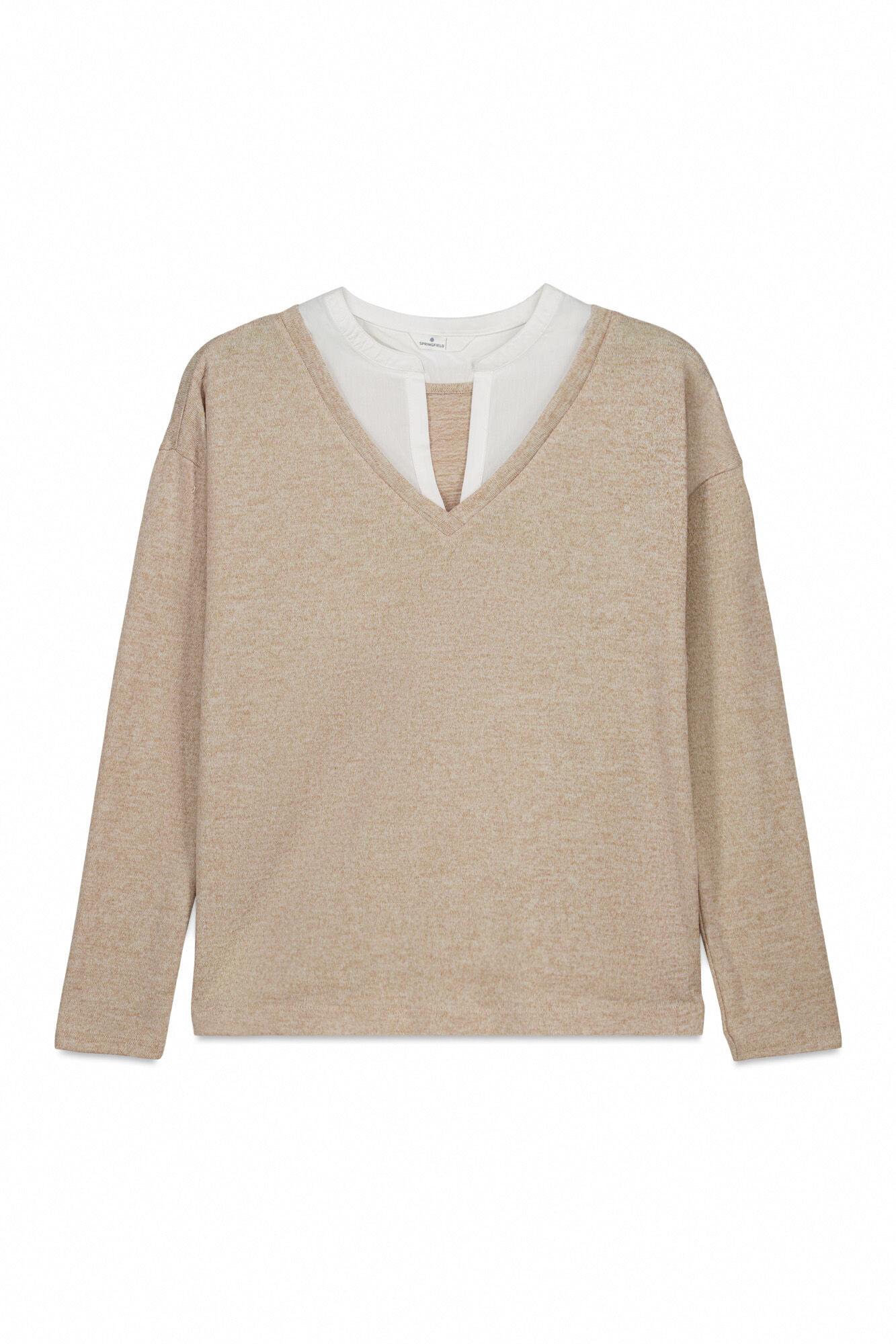 Springfield Long sleeve V-neck T-shirt