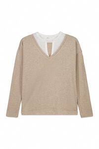 Springfield Long sleeve V-neck T-shirt