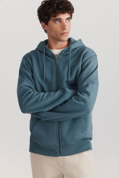 Springfield Sudadera capucha b&aacute;sica abierta