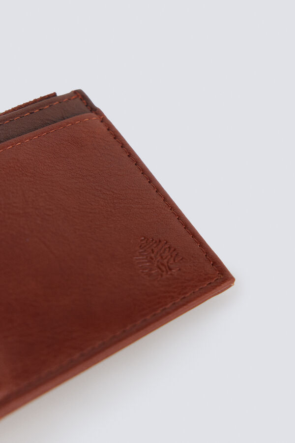 Springfield Two-tone faux leather card holder purse mink