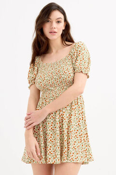 Inside Vestido mini manga corta