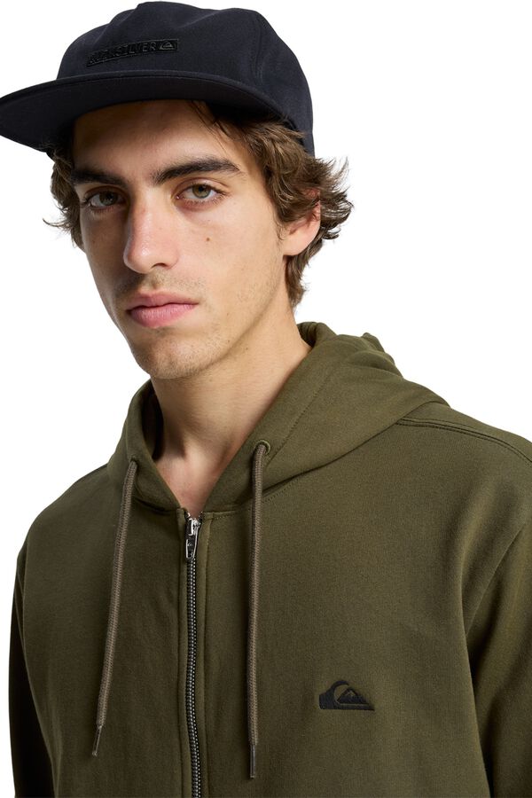 Quiksilver Hooded zip-up sweatshirt nude