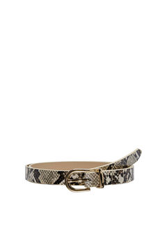 Springfield Animal print faux leather belt brown