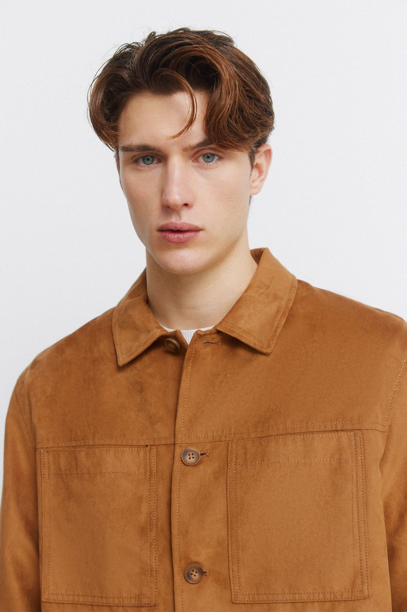 Springfield Faux suede overshirt