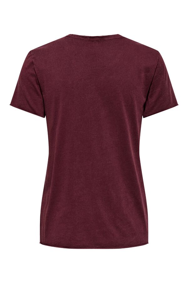 Only Printed short-sleeved T-shirt brown