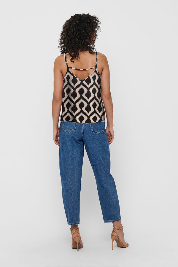 Only Plain strappy top brown