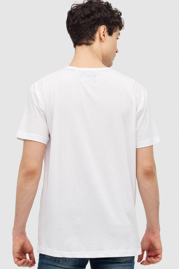Springfield Inside print T-shirt bijela