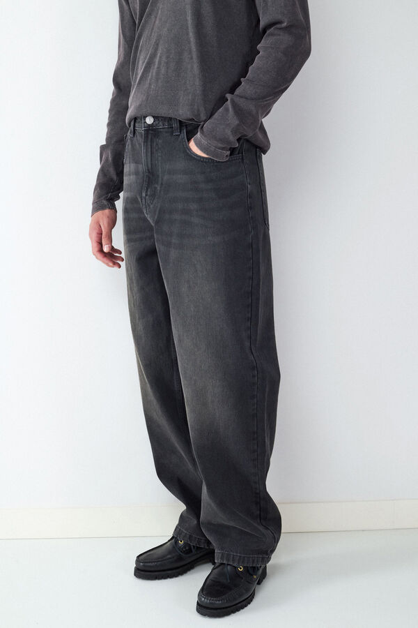 Balmohk Straight loose jeans black