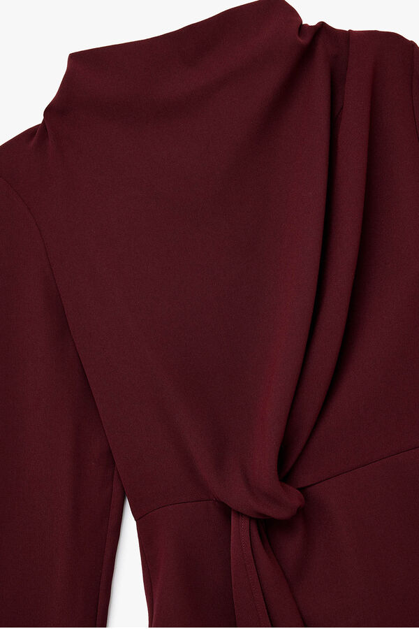 Koton Bluse mit Rollkragen Rot