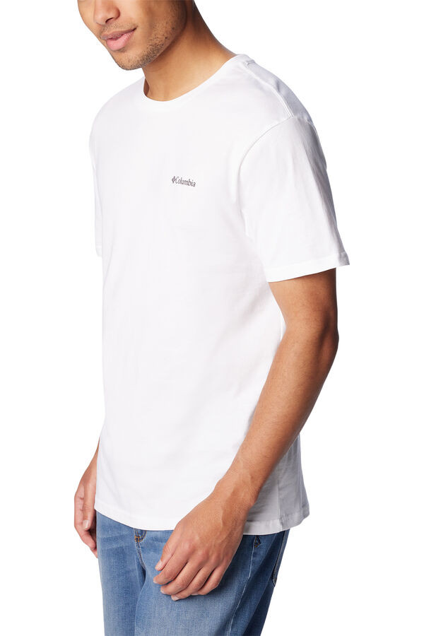 Columbia Columbia for men 's Basic Logo&trade; organic cotton short sleeve T-Shirt white