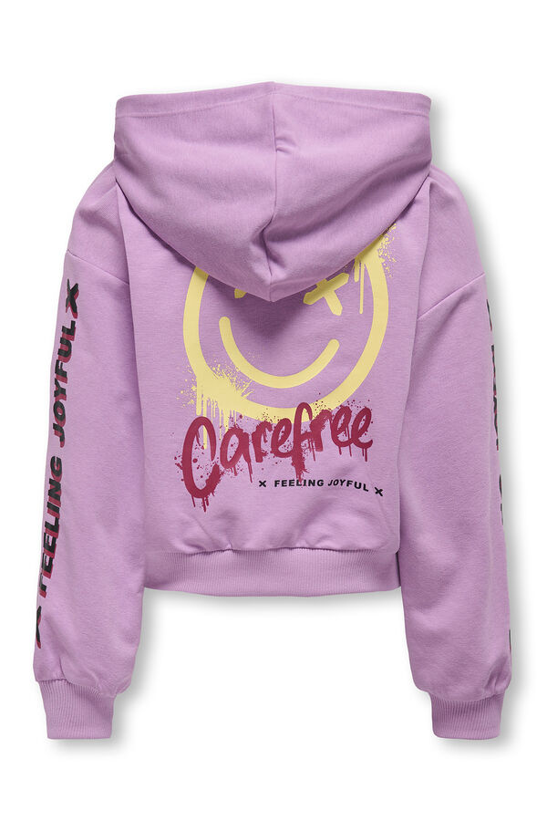 Only Girls Cropped sweatshirt for girls pink