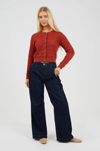 Brave Soul Chaqueta de punto troquelado