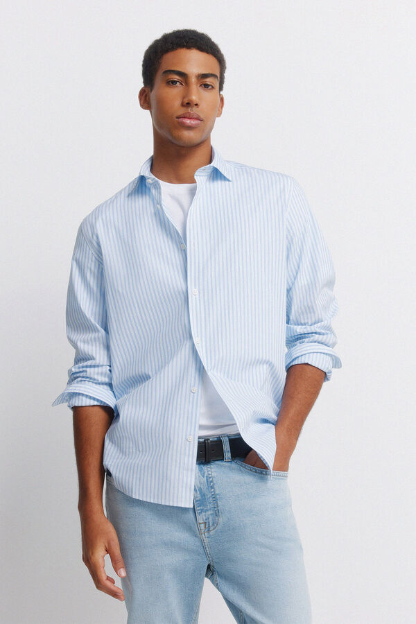 Springfield Light wash slim fit jeans blue