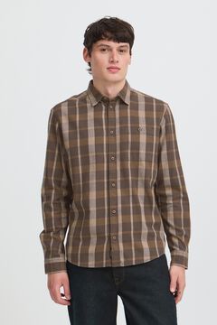 Blend Camisa de quadrados manga comprida