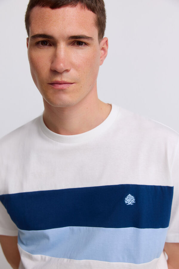 Springfield V-shaped T-shirt beige