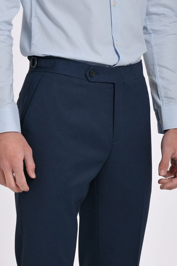 JVZ Suit trousers with loops blue