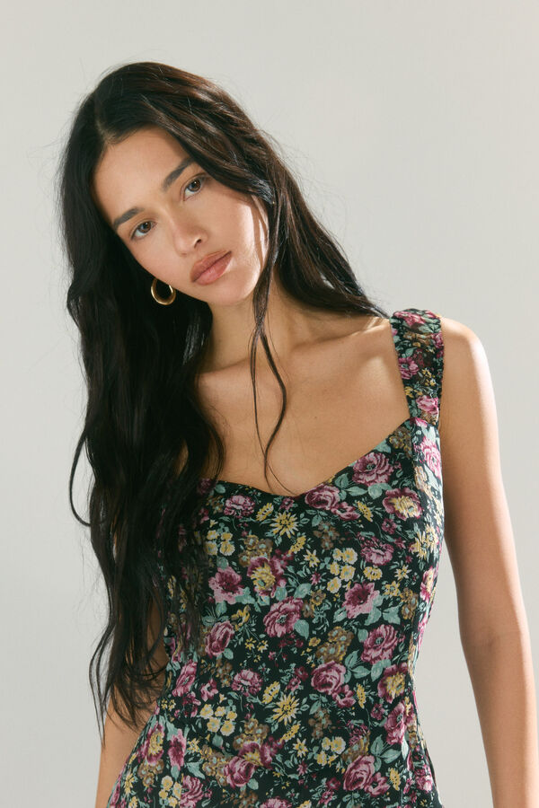 High Spirits Fleur Dress negro