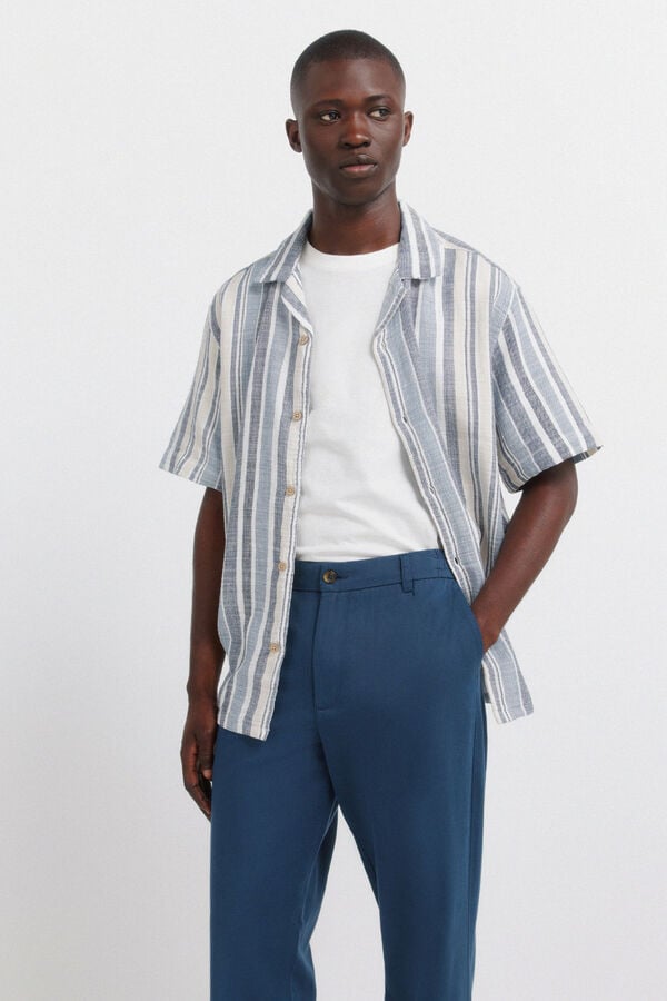 Springfield Relaxed fit chinos blue