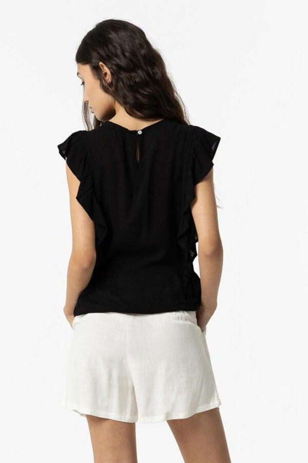 Springfield Blouse with Lace and Ruffles black