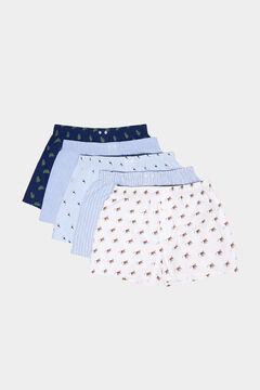 Springfield 3-pack space motif boxers blue