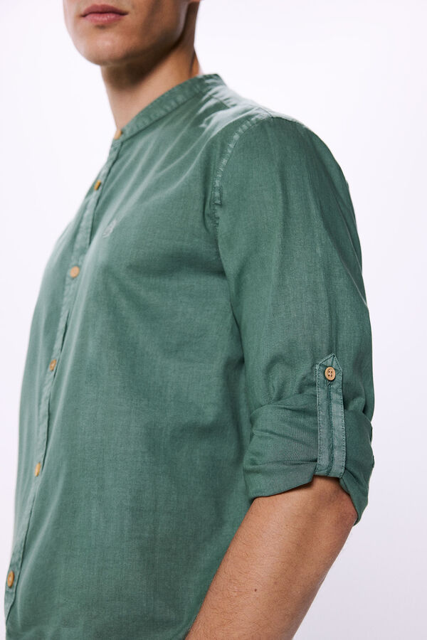 Springfield Camisa de popelina Mao verde