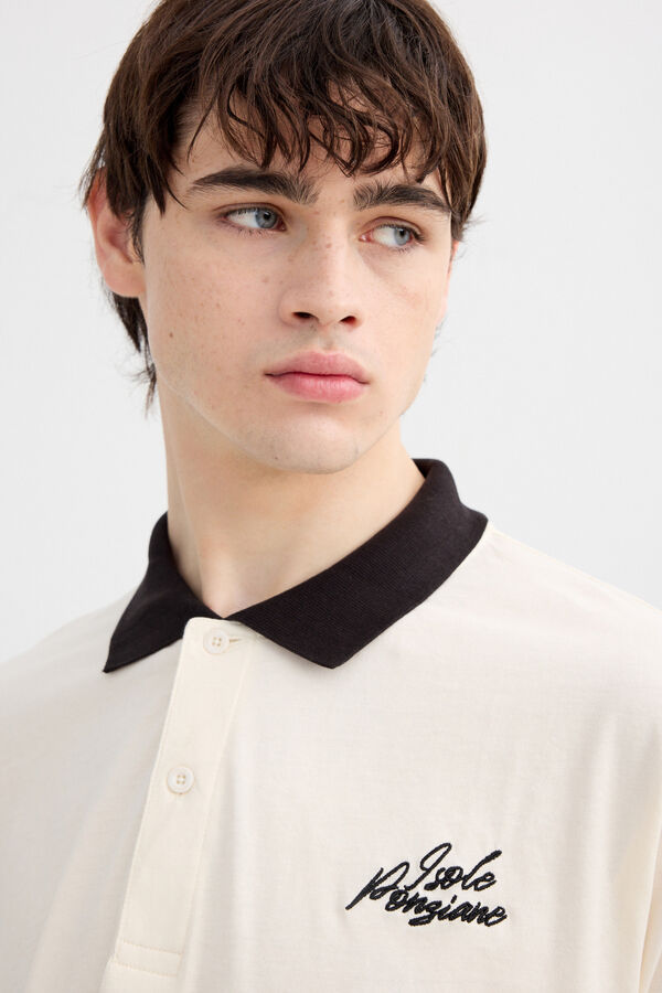 Inside Short sleeve polo shirt white