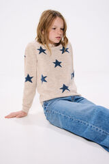 Springfield Jersey estrellas niña beige