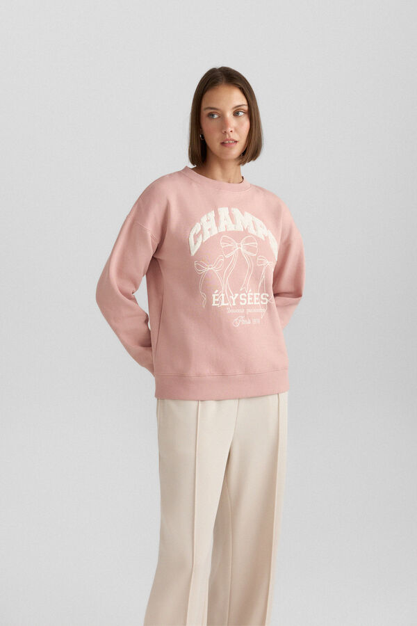 Springfield Printed sweatshirt pink