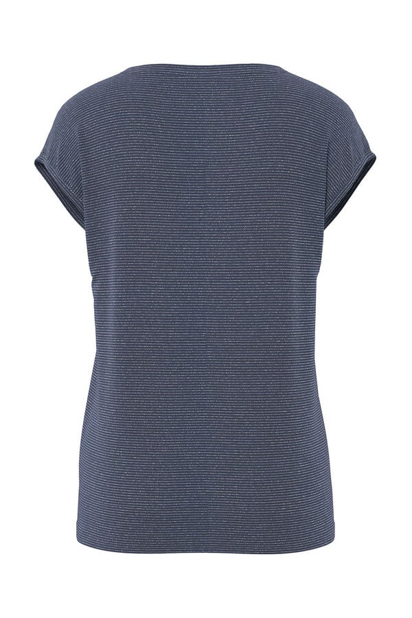 Pieces Camiseta lurex pico azul