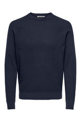 Only & Sons Jersey cuello redondo azul