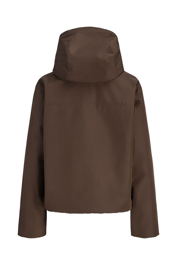Jack & Jones Blus&atilde;o t&eacute;cnico com capuz vison