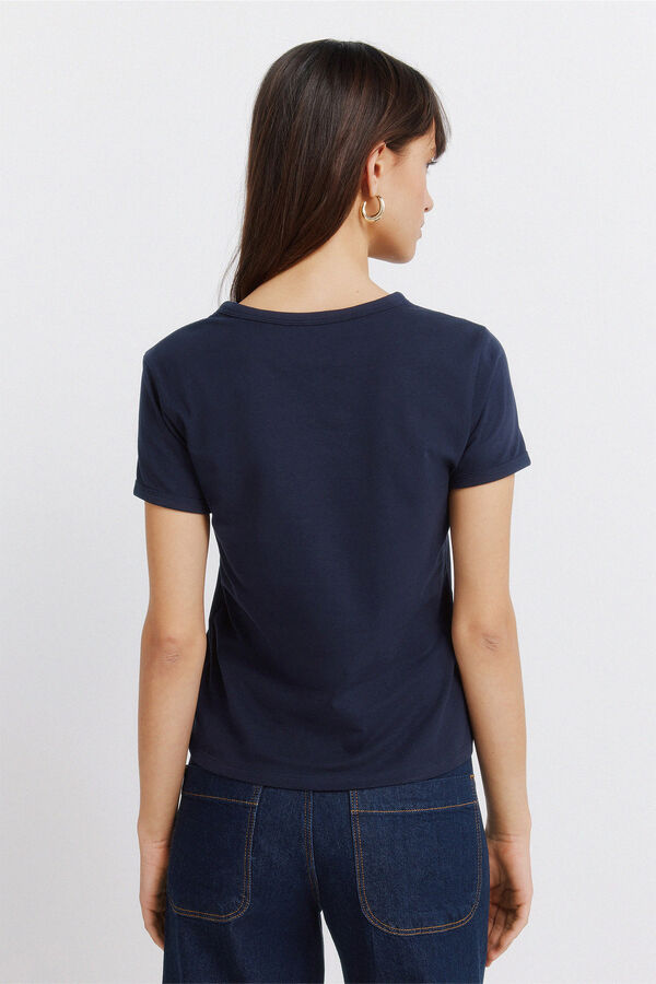 Springfield Basic fitted T-shirt black