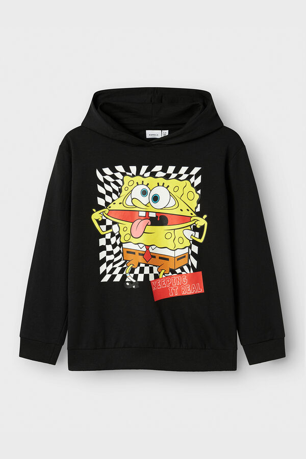 Name it SpongeBob hood sweatshirt black