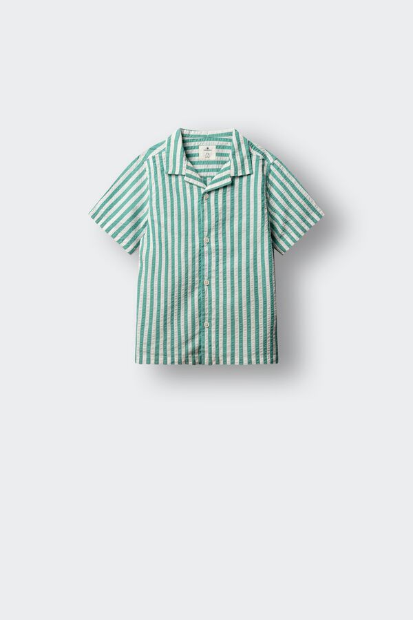 Springfield Kids Camisa rayas ni&ntilde;o verde