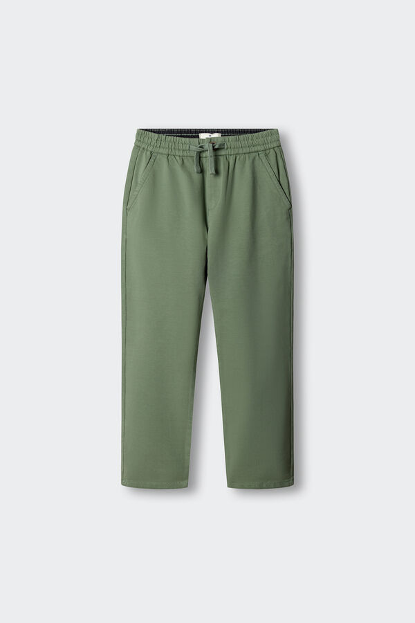 Springfield Kids Pantalon chino knit ni&ntilde;o verde