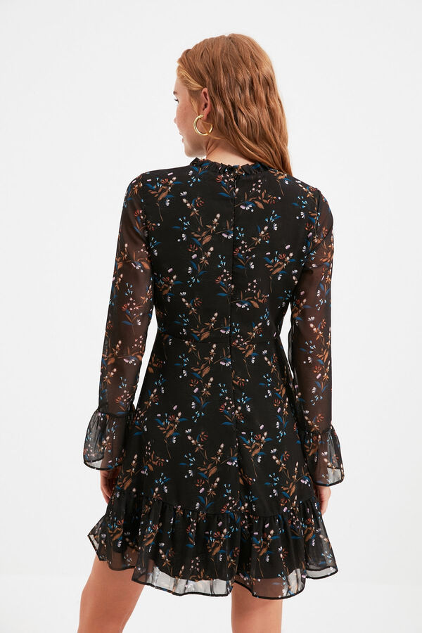 Trendyol Short high neck dress black