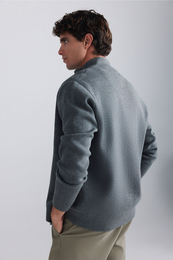 Springfield Zip fastening Milano cardigan grey