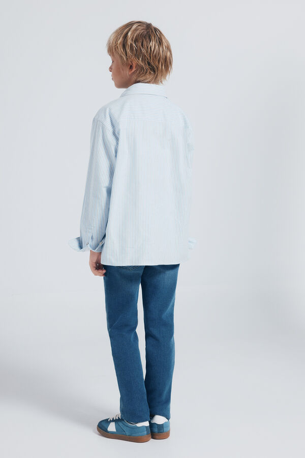 Springfield Kids Calças com cotoveleiras infantis azul