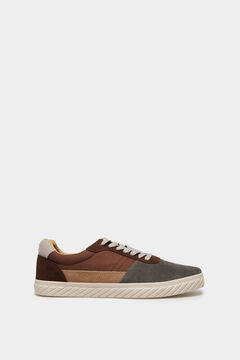 Springfield Split leather sneaker brown