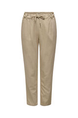 Springfield Classic cut flowing linen trousers gray